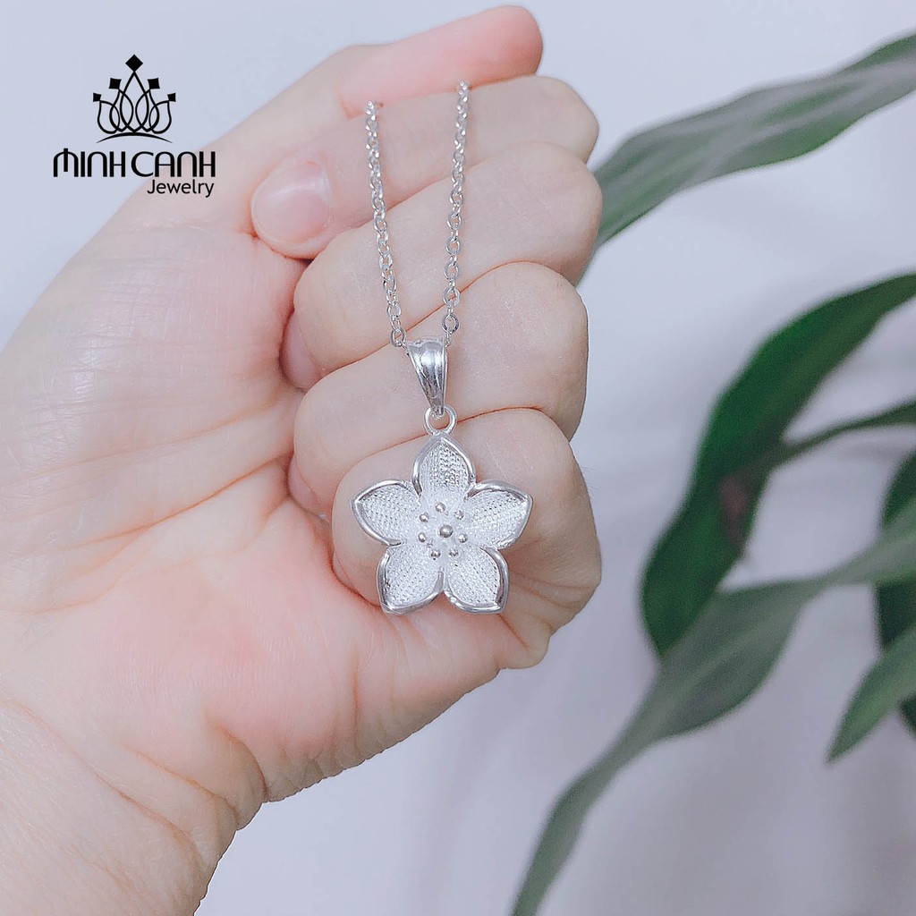 Dây Chuyền Bạc Hình Hoa Mai - Minh Canh Jewelry