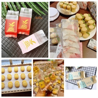 (Set 50 / Nhiều mẫu) Túi đựng bánh dứa handmade cake nhiều mẫu