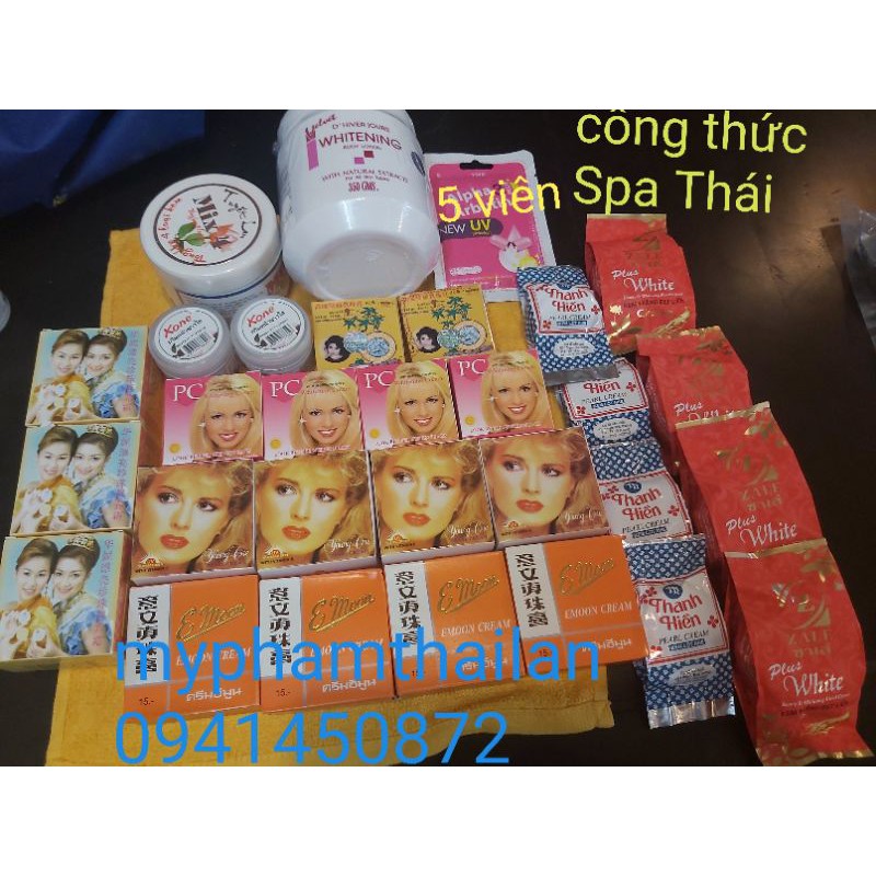công thức trắng da body Spa  hàng Thái