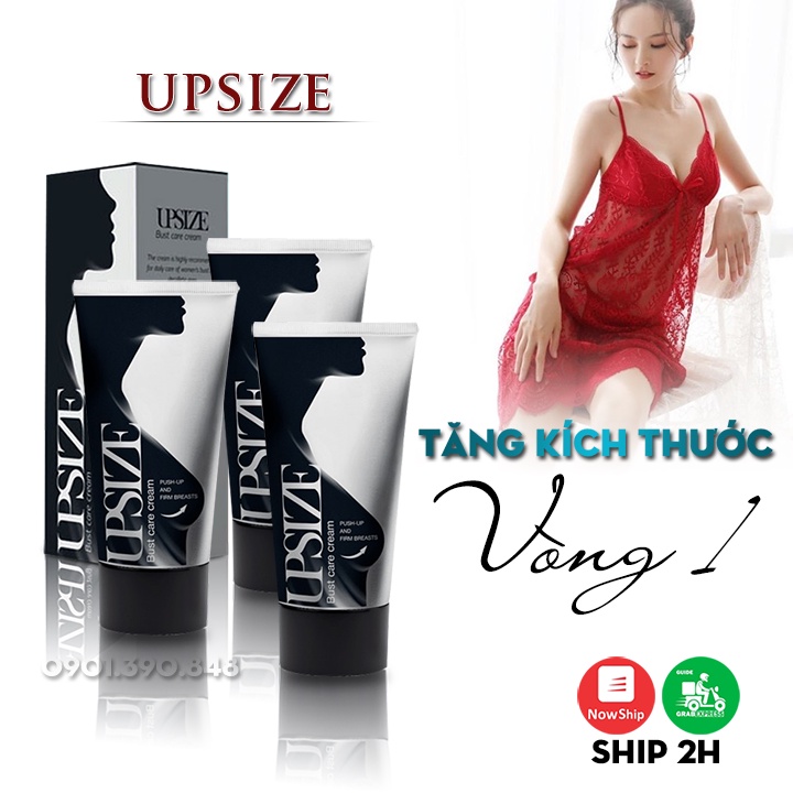 [HIỆU QUẢ NHANH CHÓNG] Liệu Trình 3 Tuýp Gel Massage Nở Ngực UPSIZE | Gel Tăng Kích Thước Vòng 1, Căng Tròn Tự Nhiên