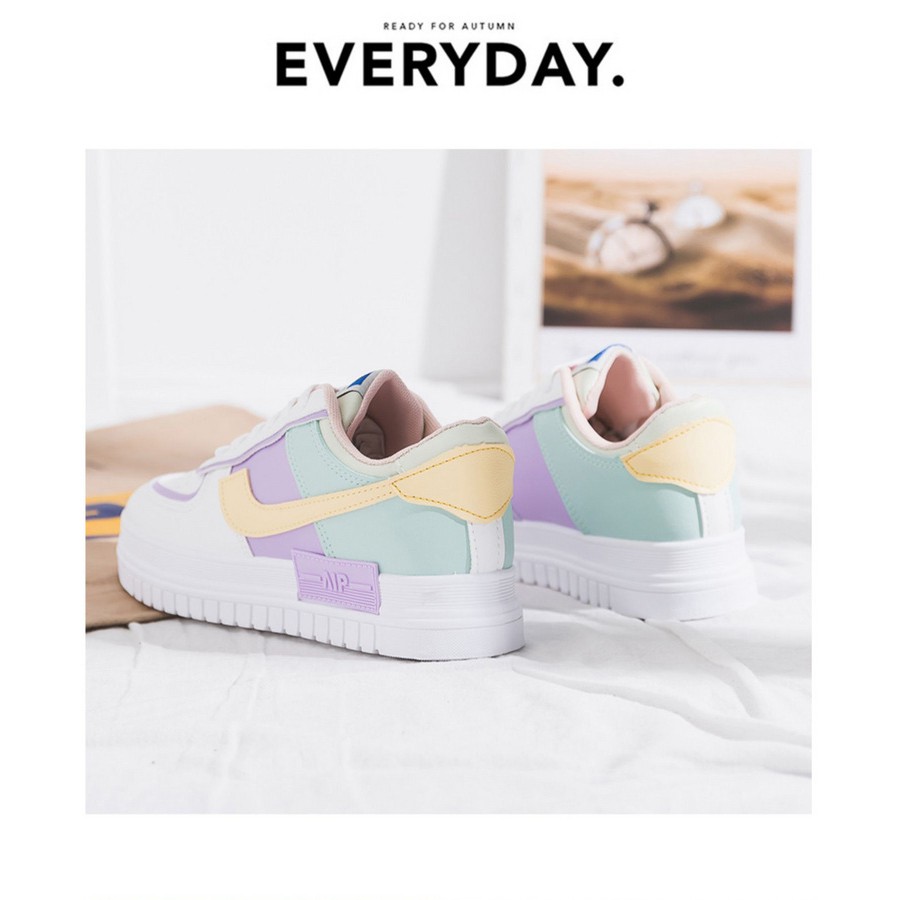 [Mã FASHIONXANH44 giảm 10% tối đa 30k đơn từ 99k] Giày nữ sneaker 2021, giày thể thao nữ da pu cao cấp BM014 | BigBuy360 - bigbuy360.vn