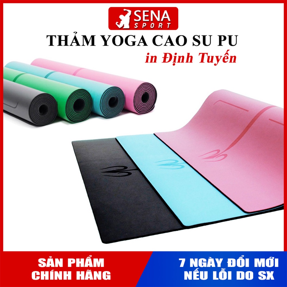 Thảm Yoga Cao su PU Cao Cấp Chính hãng G1 in Định Tuyến, chống trơn trượt