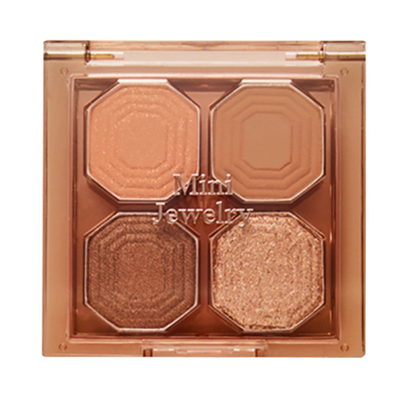 [Hàng mới về] Bảng Phấn Mắt 4 Màu Sắc Hiệu Ứng Lì / Ánh Nhũ Thời Trang | BigBuy360 - bigbuy360.vn