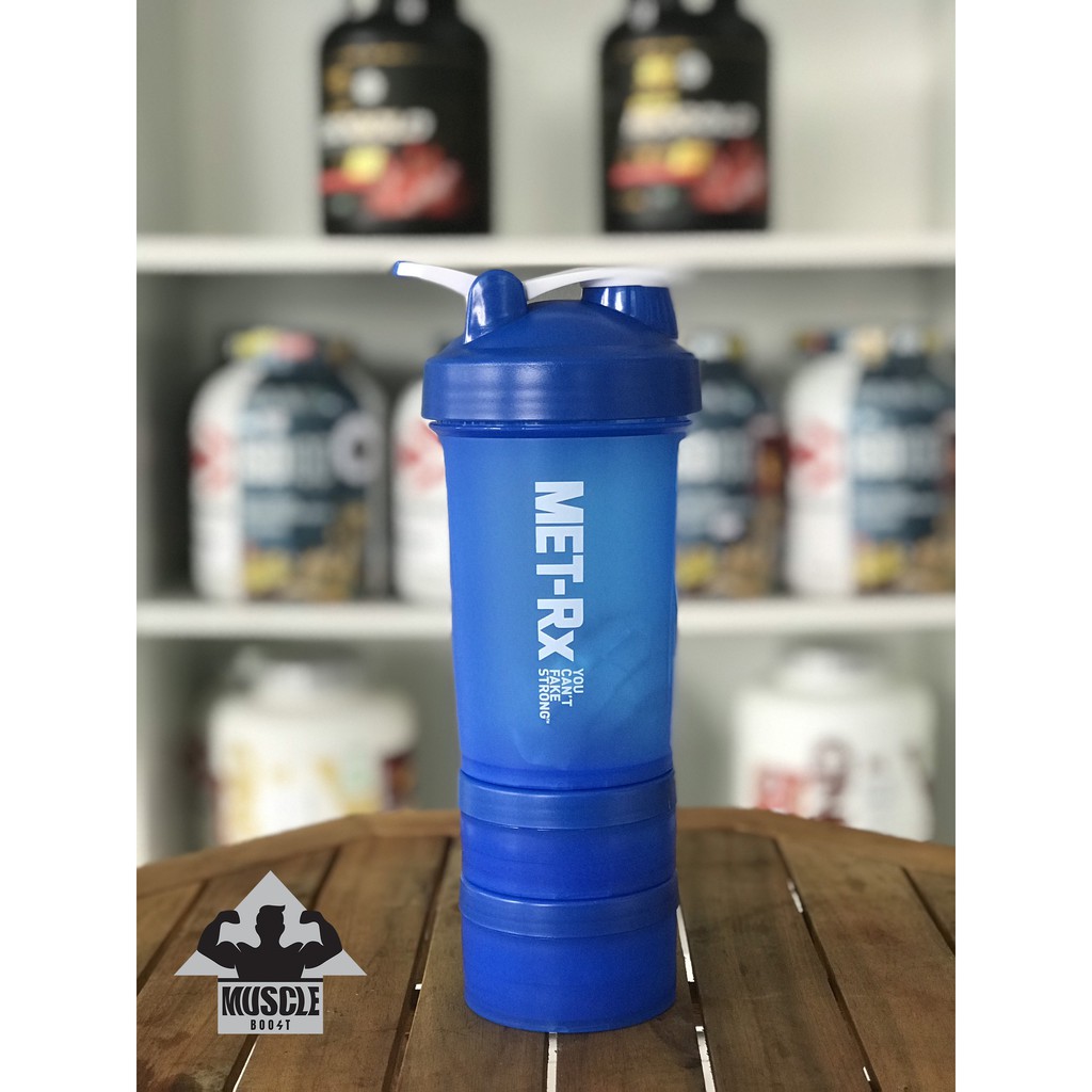 Shaker tập gym ( Có 2 ngăn đựng bột - 500ml )