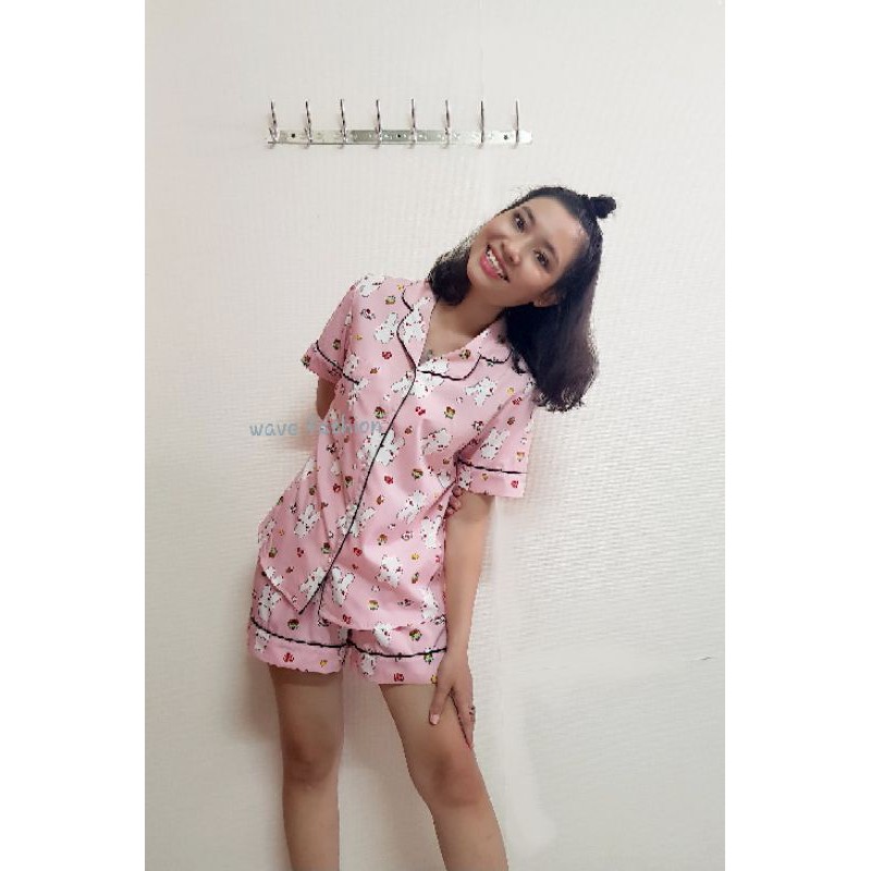 Đồ Bộ Mặc Nhà Pyjamas Lụa Hàn