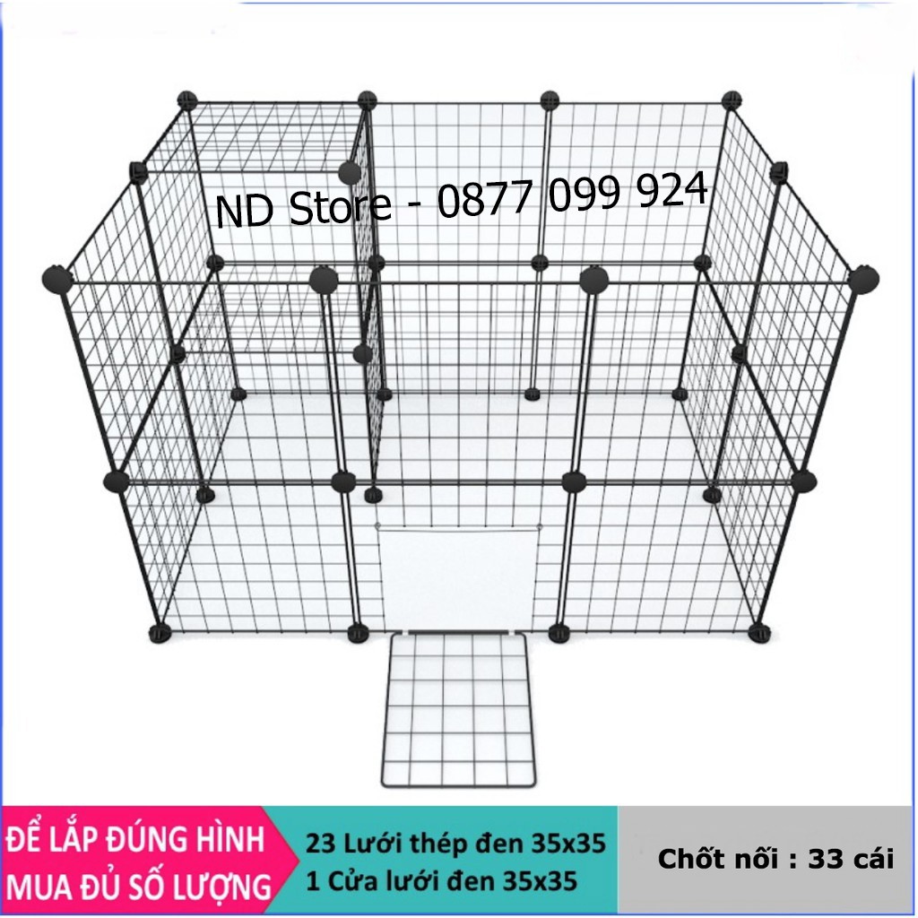 [TẶNG CHỐT] Chuồng Quây Chó, Mèo, Hamster, Thú Cưng, Thỏ, Lưới Sắt, Tấm Nhựa, Thép phổ quát Màu [BÁN THEO TẤM]