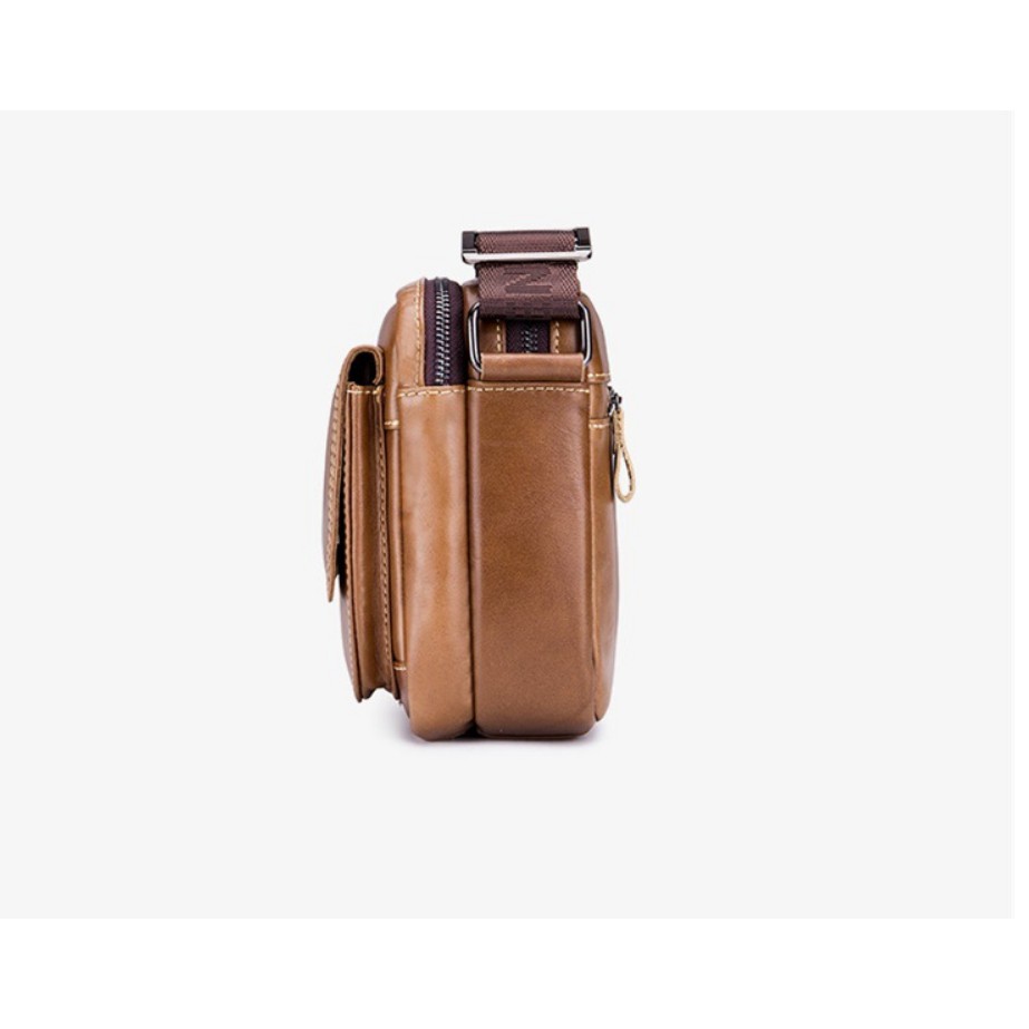 Túi đeo chéo đeo vai nam 100% da bò thật cao cấp phong cách mới