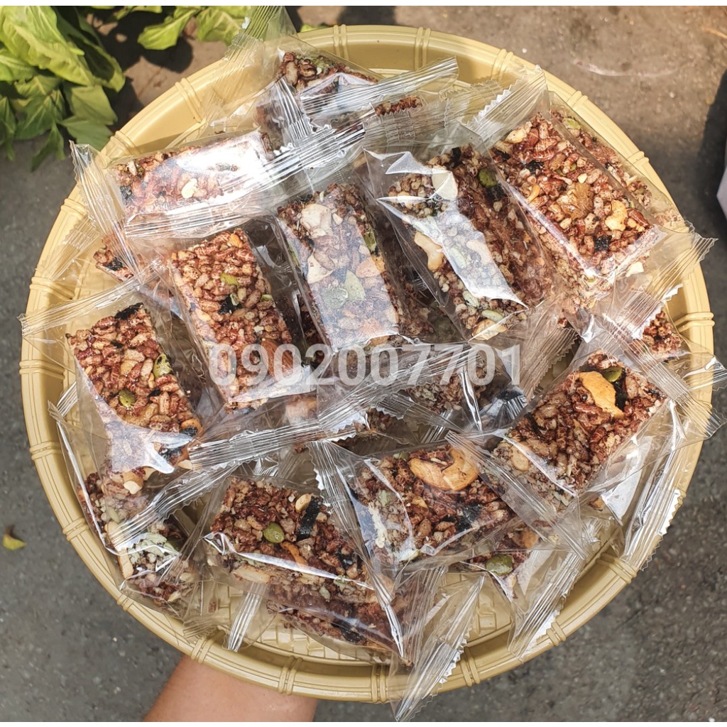 1 Kg Thanh Gạo Lứt Rong Biển mix hạt dinh dưỡng thơm ngon-đồ ăn vặt
