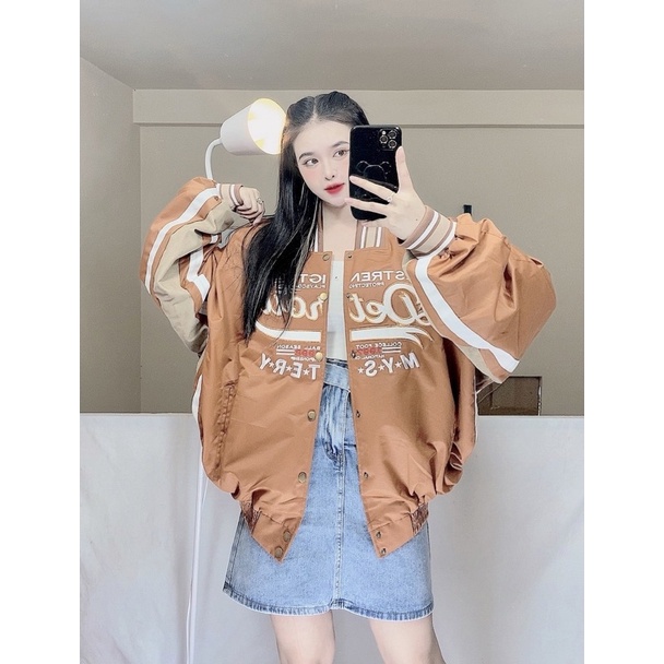 BOMBER KAKI DÙ THÊU DETROIS