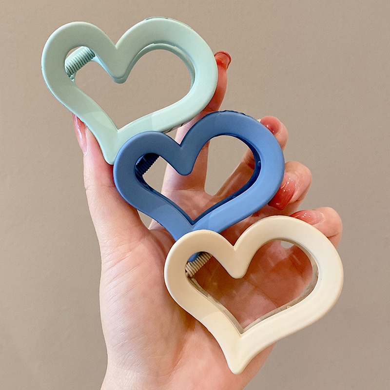 Kẹp tóc hình trái tim dễ thương phong cách Hàn Quốc