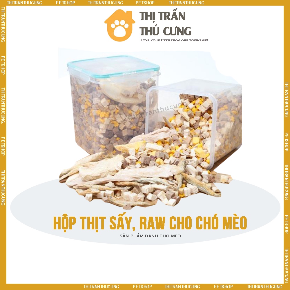 Thức Ăn Sấy Khô Hàng Loại 1 - Hỗn hợp 11 loại thịt cá dinh dưỡng (Gà, Vịt, Bò, Cá, Tôm, Chim cút, Trứng) Sấy Đông Khô