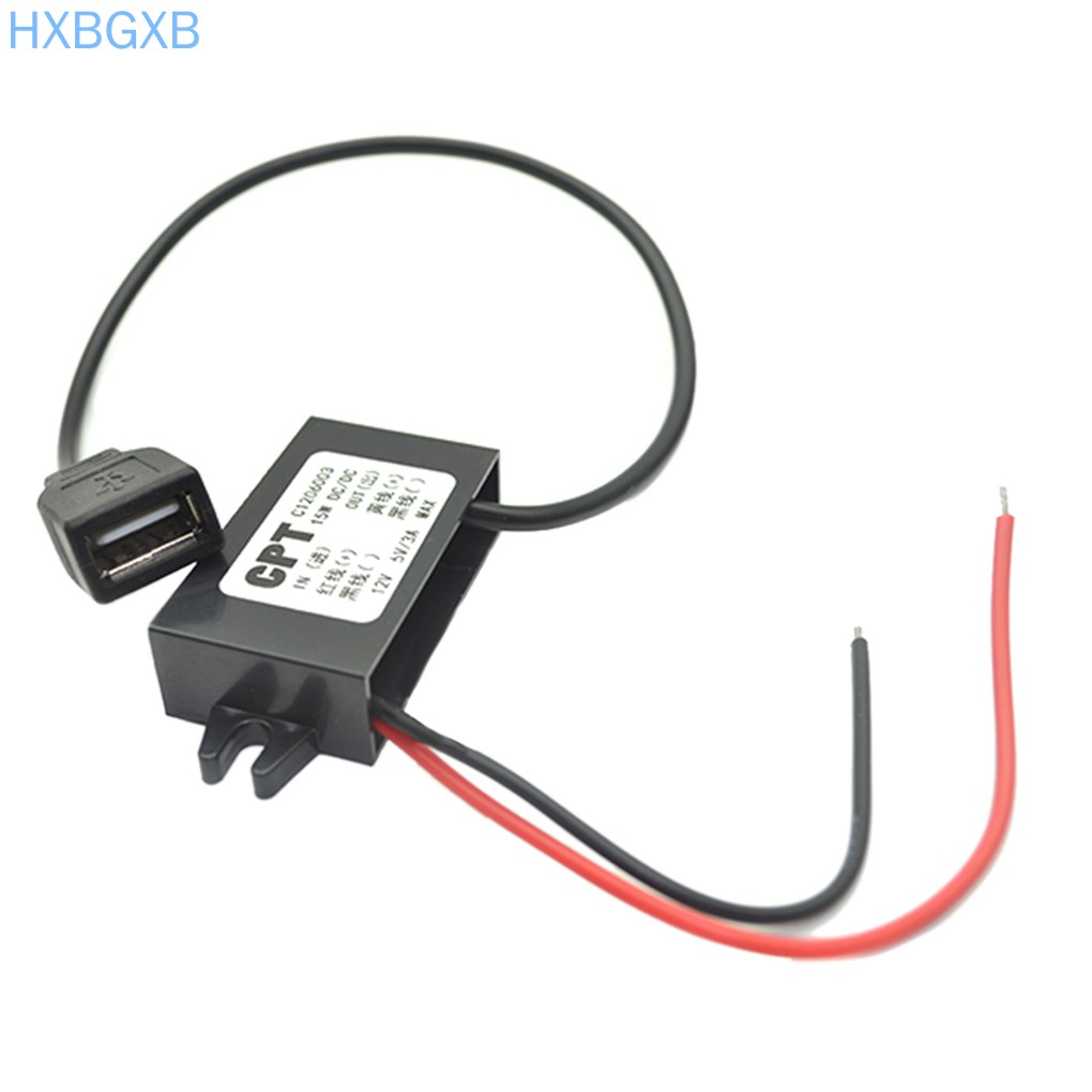 Thiết bị giảm áp DC 12V sang 5V 3a Max 15w Usb Dc-Dc Cho Xe Hơi / Xe Máy | BigBuy360 - bigbuy360.vn