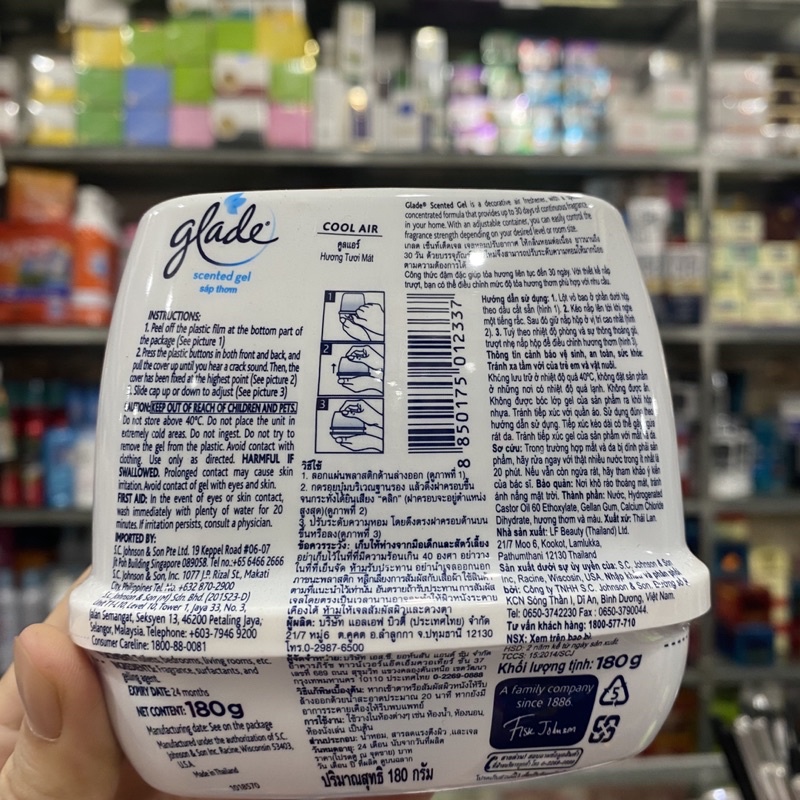 Sáp Thơm Glade Hương Tươi Mát 180G