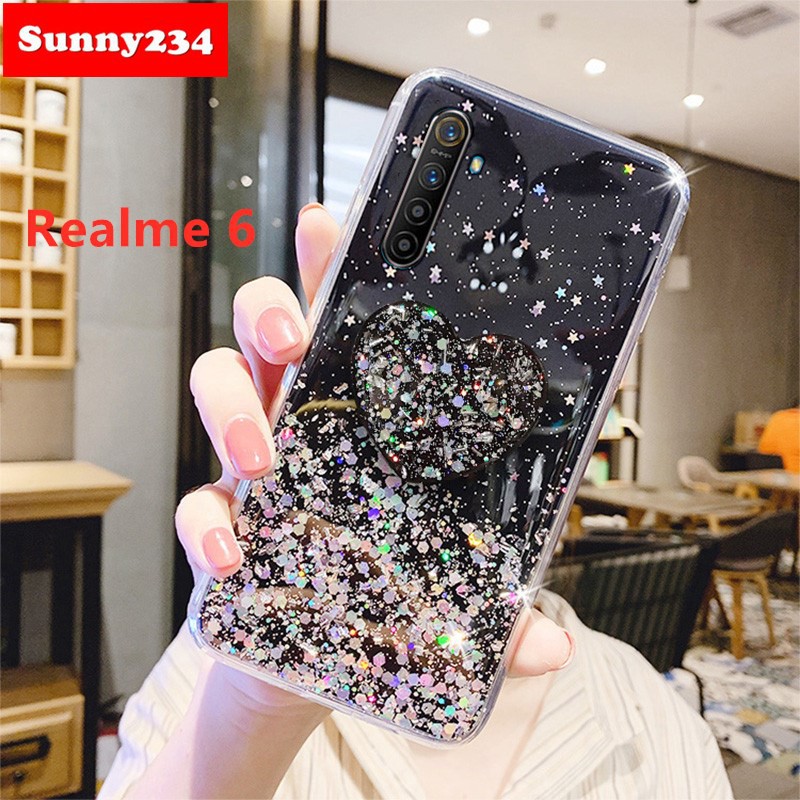 Ốp điện thoại sáng bóng cho OPPO A74 A52 A92 A31 A91 F1S A9 A5 2020 Realme C11 2021 C