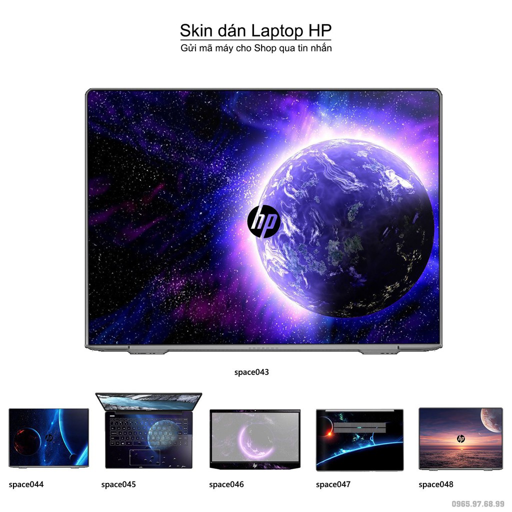 Skin dán Laptop HP in hình không gian _nhiều mẫu 8 (inbox mã máy cho Shop)