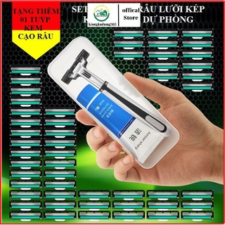 Sét Dao Cạo Râu 36 Đầu Thay Có Dao Lam+ tặng kèm 1 tuýt kem Cạo