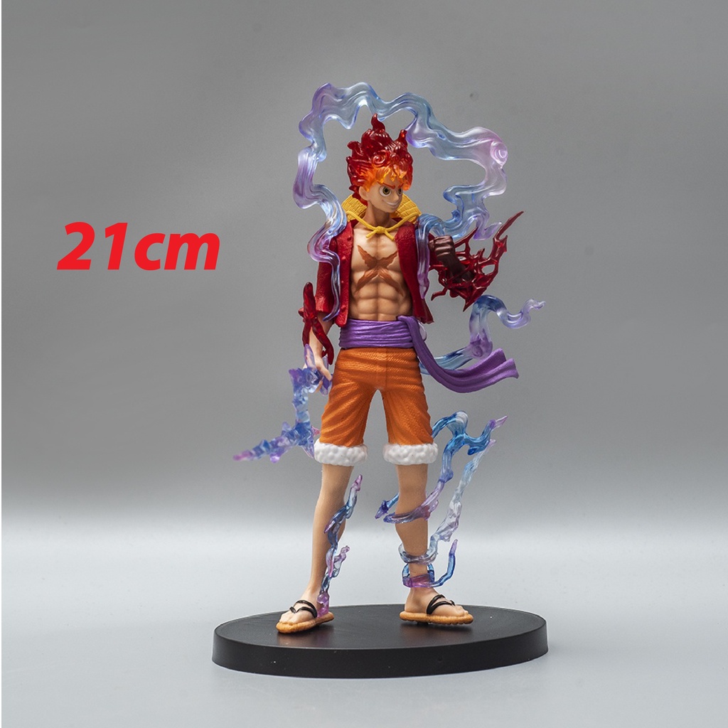 Mô hình One Piece Luffy Gear 5 Nika Sun God cao 21cm, figure one piece decor trang trí siêu đẹp, mô hình anime làm quà t