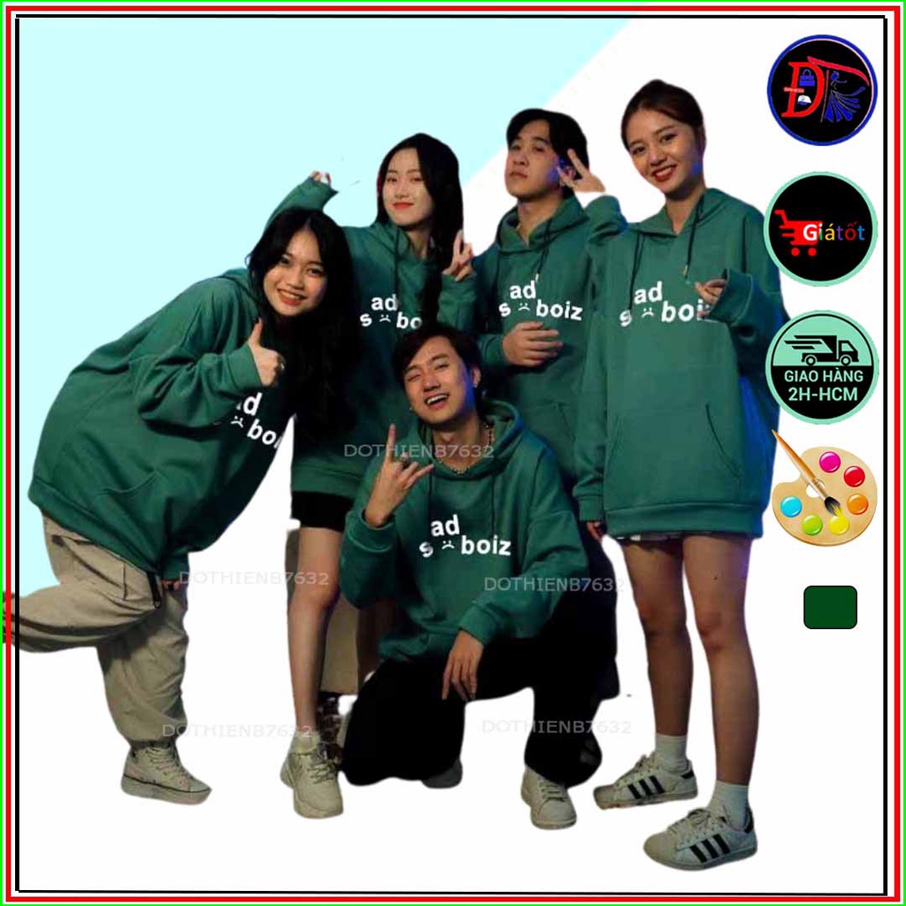 Áo Hoodie LCBX Nam Nữ Vải nỉ Form Rộng Không Xù Lông 💥 Unisex 💥 khoác chống nắng có nón túi trước