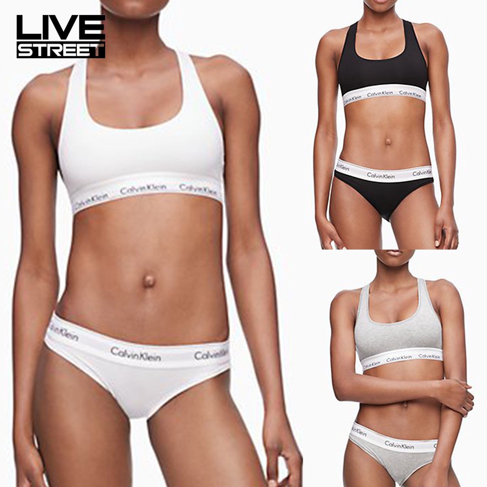 2Pcs/Set Sexy Women Vest Crop Top Bra Thong Sports Underwear | BigBuy360 - bigbuy360.vn