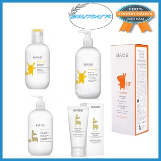 Bộ Sản Phẩm Babe Chăm Sóc Toàn Diện Cho Bé Lotion - Dầu Gội - Sữa Tắm - Kem Hăm - Kem Chống Nắng