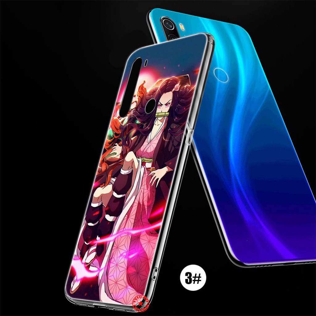 Ốp điện thoại trong suốt hình Demon Slayer 47V cho Xiaomi Redmi Note 9 9S 8 7 Pro