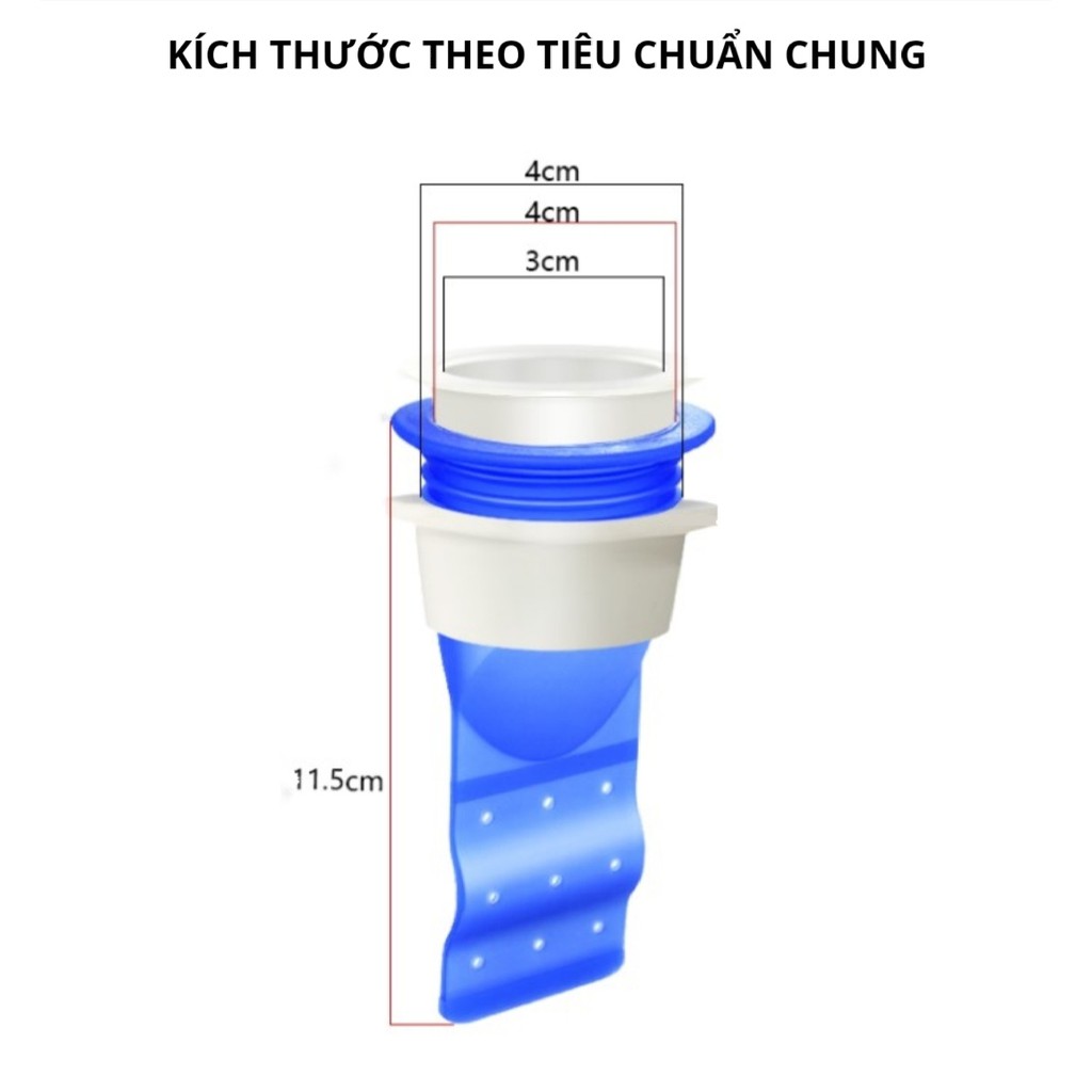 Ống Lót Silicon Chặn Mùi Hôi Cống (Size 30cm - 40cm)