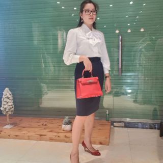 SET BỘ CHÂN VÁY CÔNG SỞ MIX ÁO THÔ TRẮNG NHẬT KIỂU DANG CỔ ĐIỂN