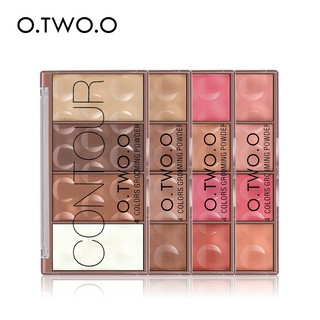 Bảng Phấn Tạo Khối O.TWO.O Kiêm Má Hồng Cho Trang Điểm 4 Màu 73g