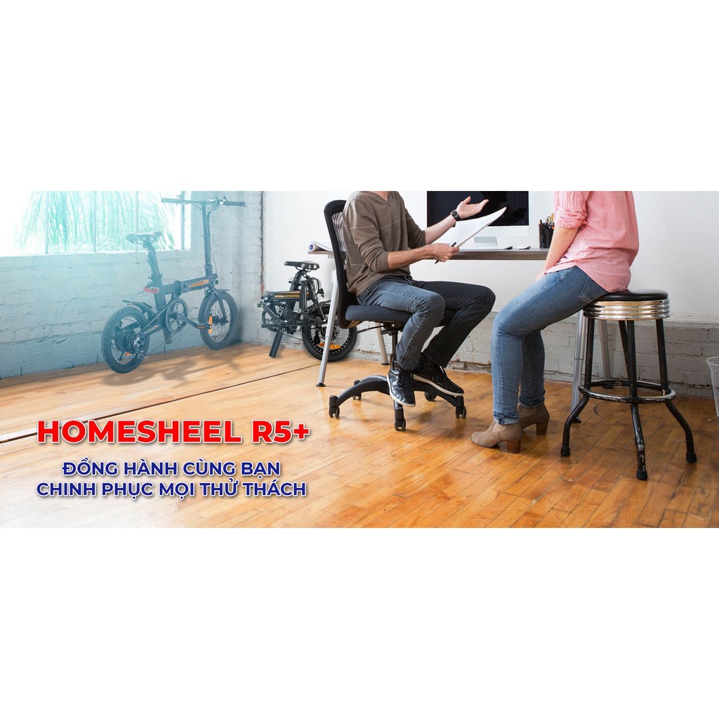 XE ĐẠP ĐIỆN TRỢ LỰC GẤP GỌN HOMESHEEL AIRWHEEL R5 PLUS (Phiên bản mới nhất)