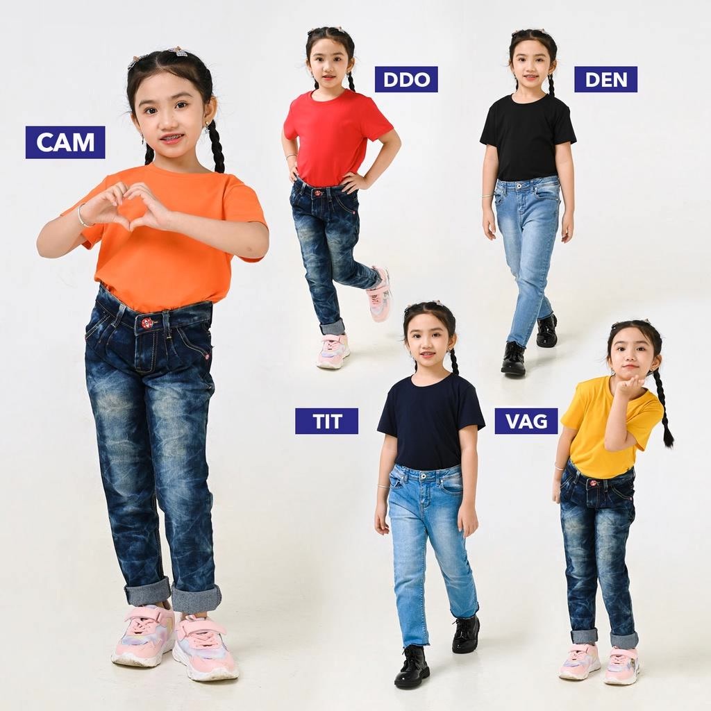 Áo thun trẻ em YODY form nhỏ nhiều màu vải cotton in logo yody - TSK5187