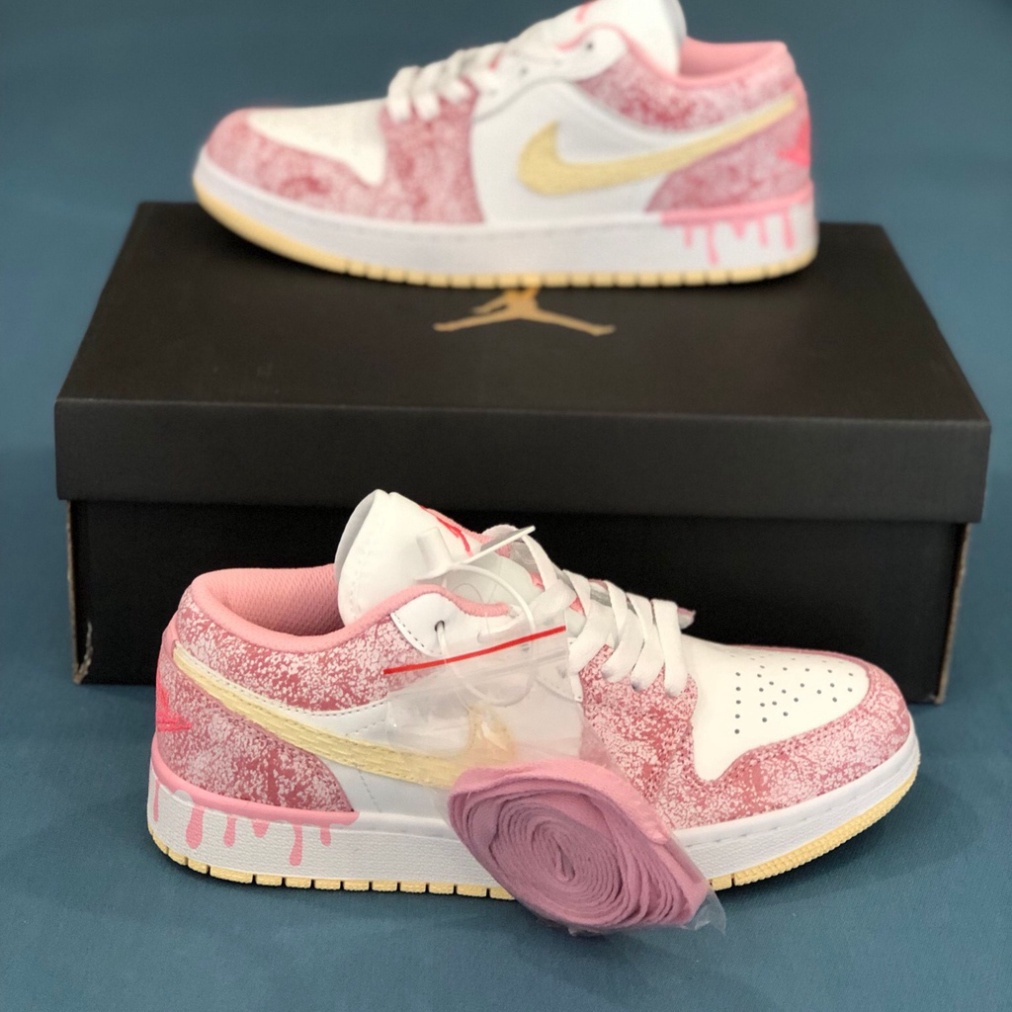 Giày Hồng chảy xanh chảy, giày jd1 hồng chảy thấp hàng cao cấp, full size 36-43 - Hàng mới về