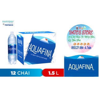 Thùng 12 chai Nước tinh khiết AQUAFINA chai 1.5 lít / Nước suối AQUAFINA 1.5L / Lốc 6 chai Aquafina 1.5L