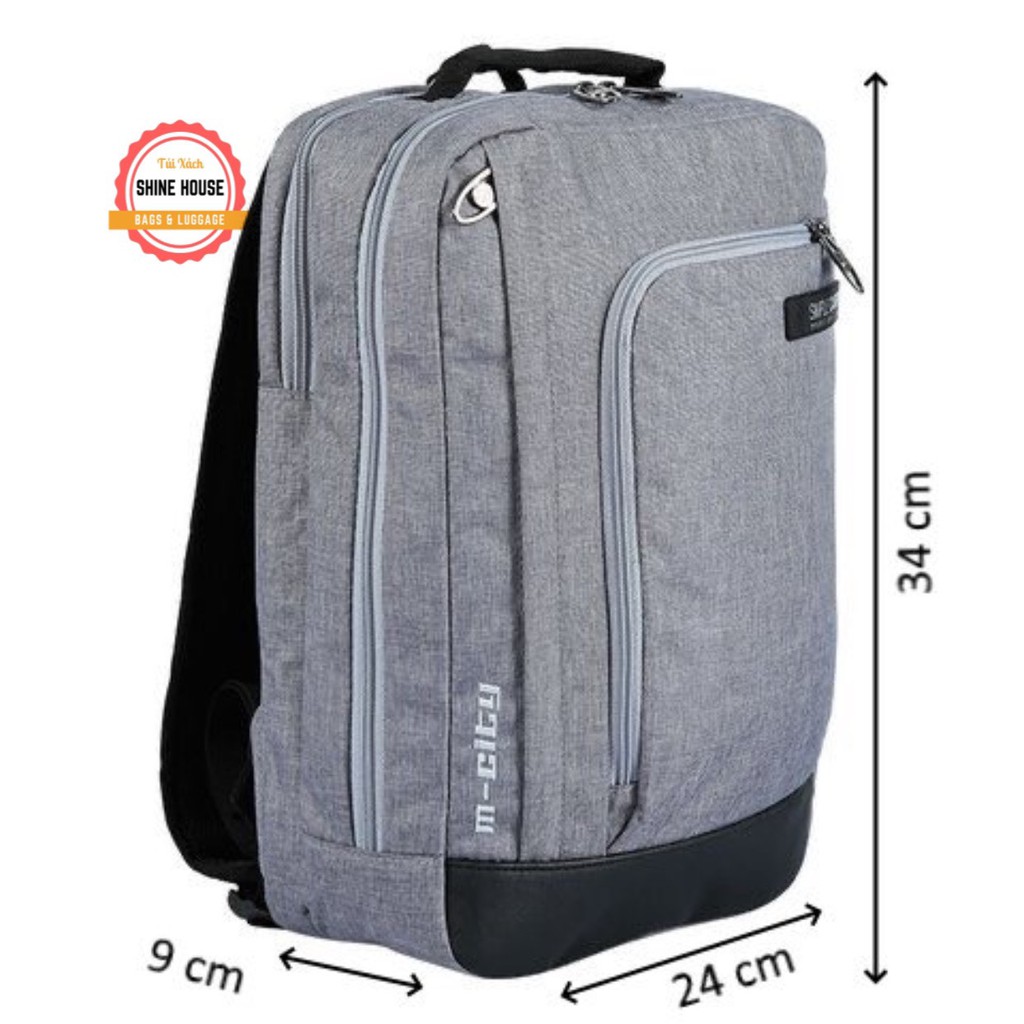 [CHÍNH HÃNG] Balo Laptop Công Sở Chống Thấm Simple Carry M-City - Shine House