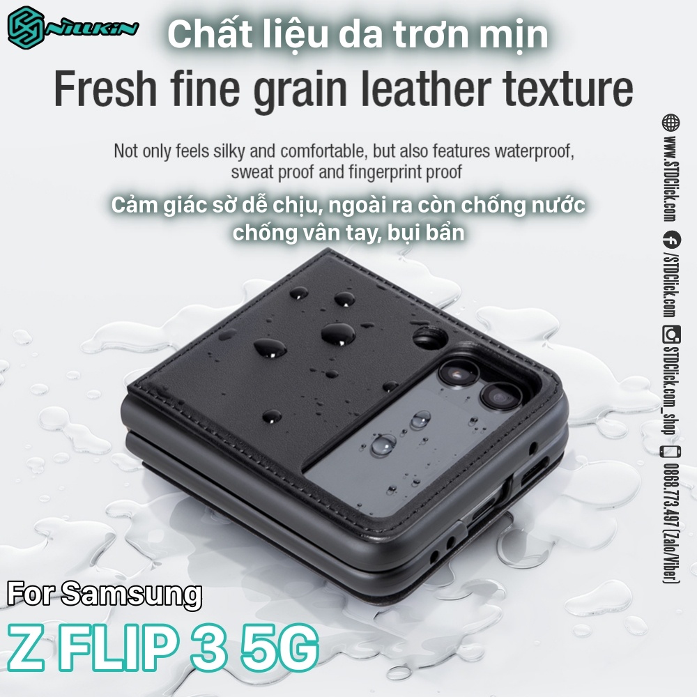 ỐP LƯNG SAMSUNG GALAXY Z FLIP 3 5G NILLKIN QIN CHÍNH HÃNG