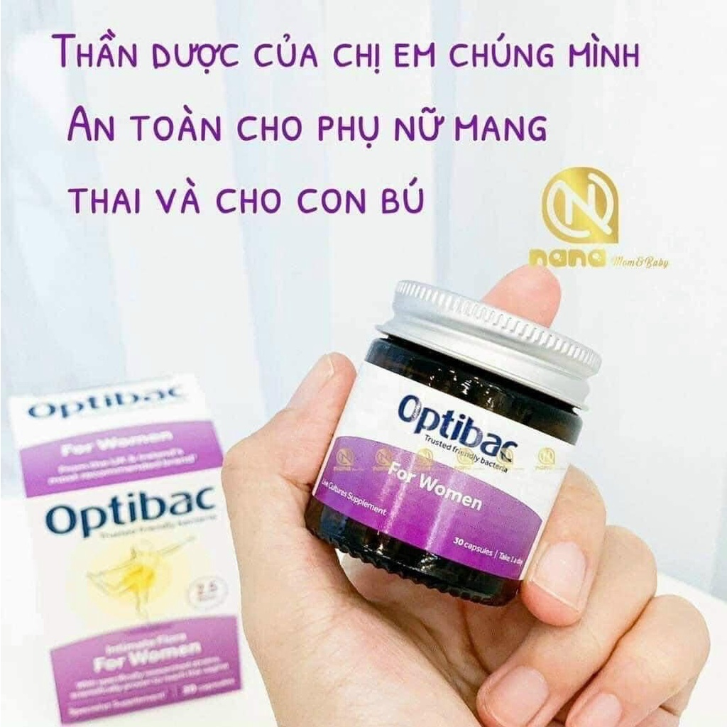 Men vi sinh Optibac tím Optibac Probiotics For Women, UK Anh Quốc cho phụ nữ và mẹ bầu