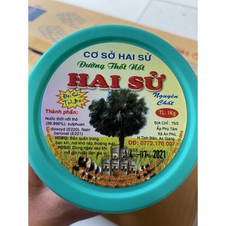 Đường thốt nốt nguyên chất Hai Sử - 1kg/ hủ