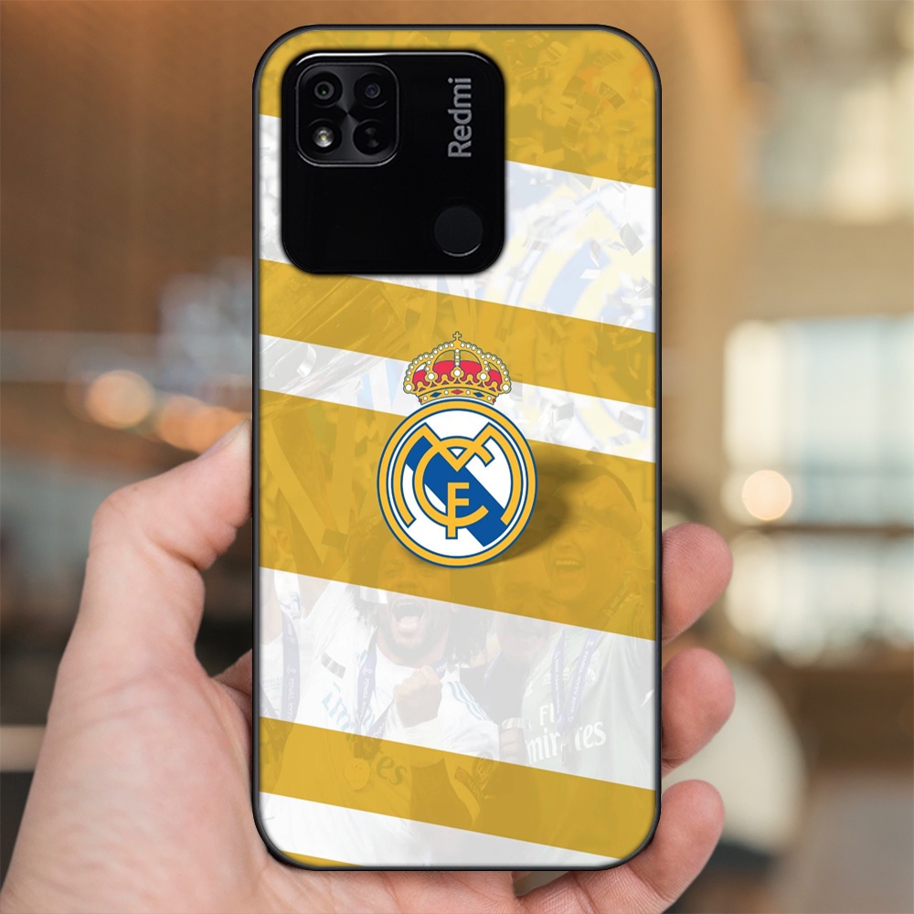 Ốp lưng Xiaomi Redmi 10A viền đen in hình Real Madrid