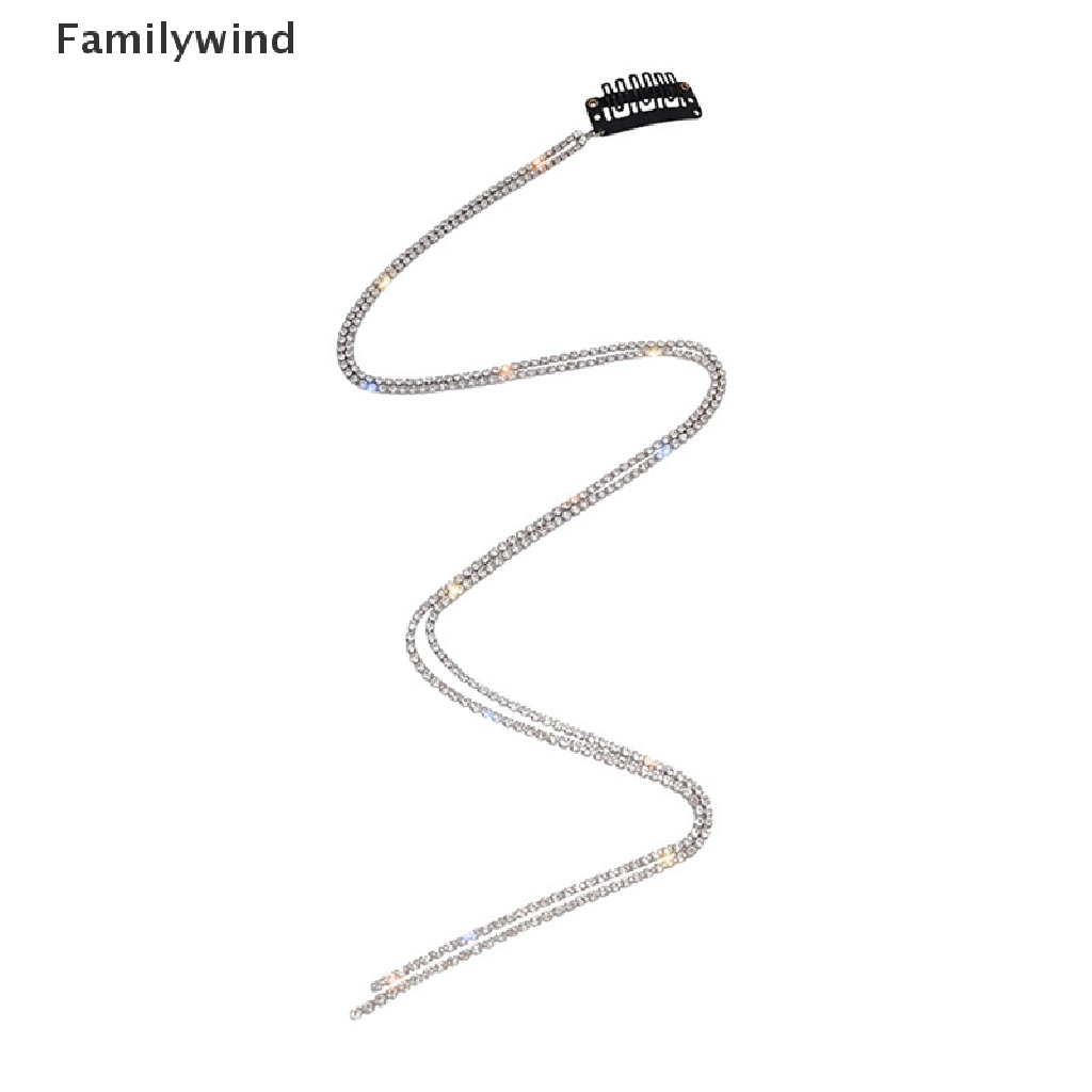 Kẹp Tóc Dạng Tua Rua Dài Đính Đá Pha Lê Toàn Diện Cho Nữ