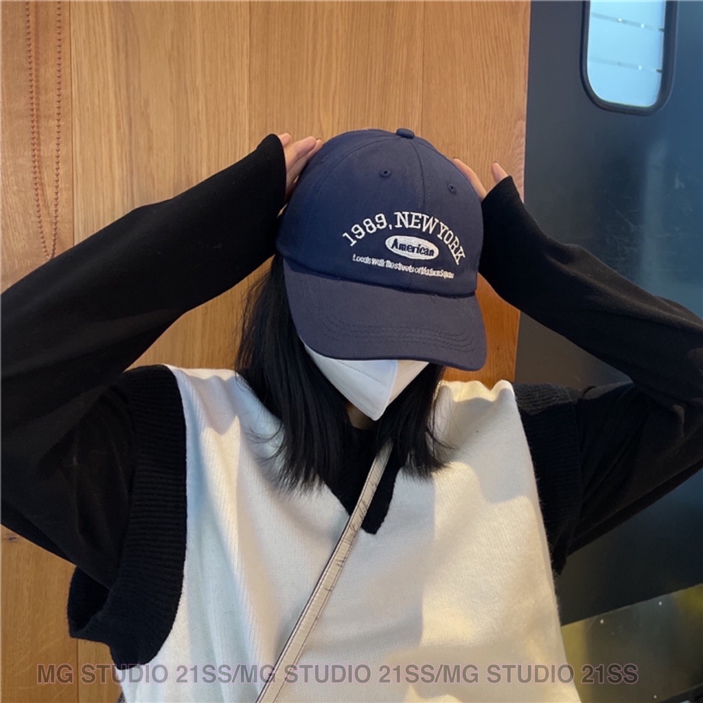 Nón lưỡi trai MG STUDIO mềm mại phong cách Hàn Quốc thời trang xuân hè 2022 chống nắng