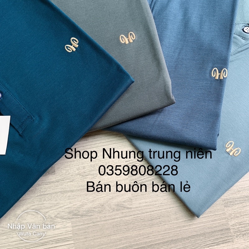 Áo Mông Tơ Ghi phông cộc tay Nam Trung Niên chất lụa lạnh, thun Cao Cấp