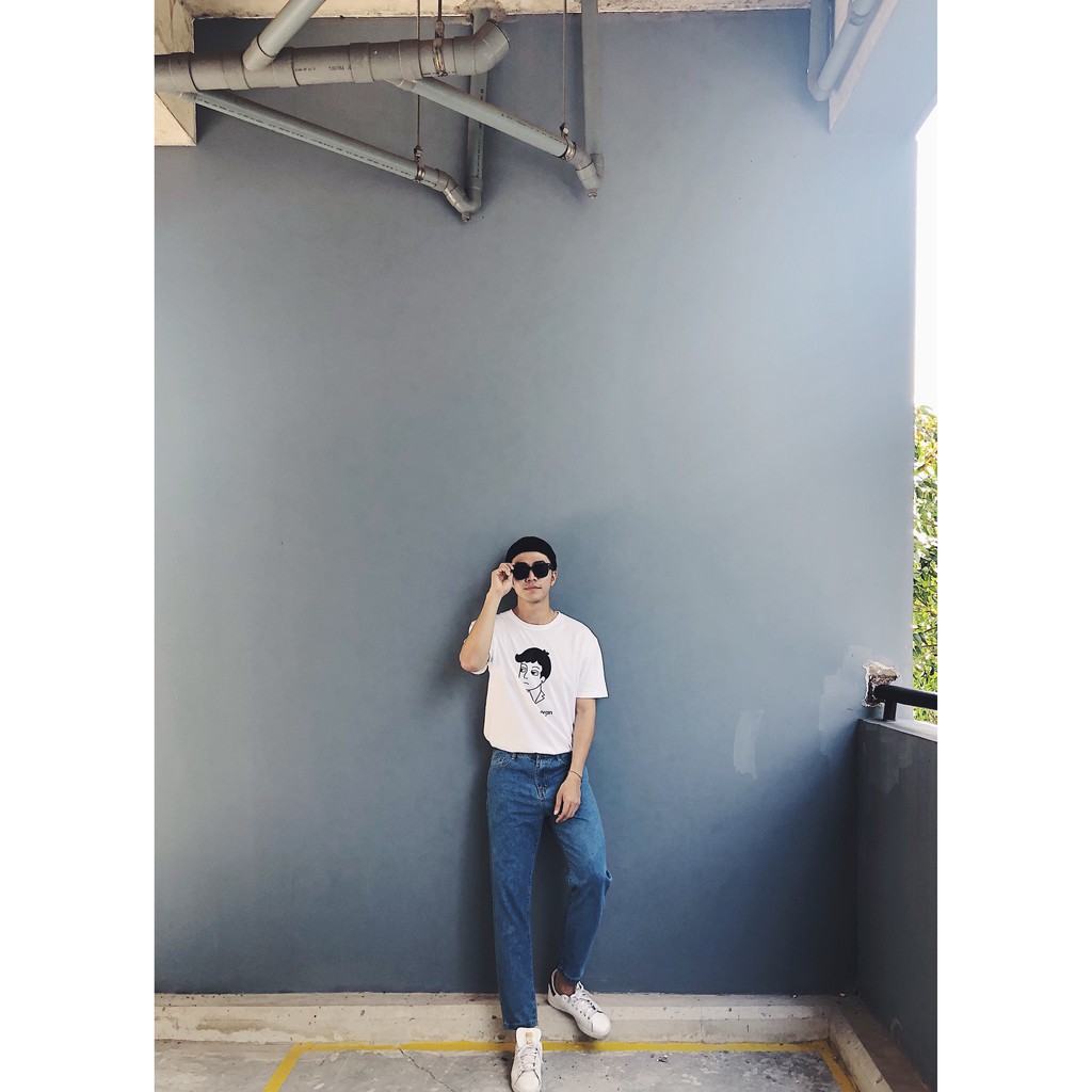 RYAN - Áo thun nam RYAN (bảng size mới) ngắn tay vải cotton cổ bo tròn thương hiệu RYAN form rộng phong cách Hàn Quốc | BigBuy360 - bigbuy360.vn