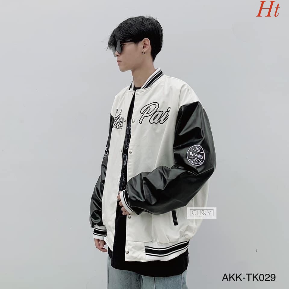 Áo Khoác  Bomber  gió phối Chaopai. Áo khoác Nam Nữ Đử size siêu hót