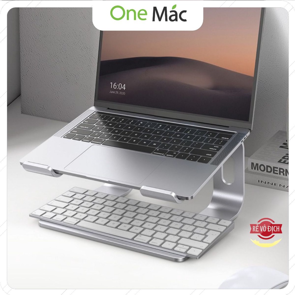 Giá đỡ để laptop stand notebook Macbook máy tính xách tay hợp kim nhôm có thể tháo rời kiêm tản nhiệt.