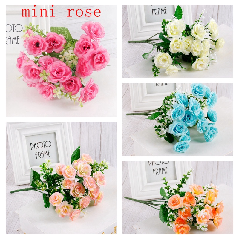 Hoa Giả-1 Bó Hoa Hồng Giả được Làm Từ Vải Lụa Lan hồ điệp, Dùng Trang Trí Tiệc Cưới, Lễ Tình Nhân Trang Trí Sinh Nhật Trang Trí Tiệc