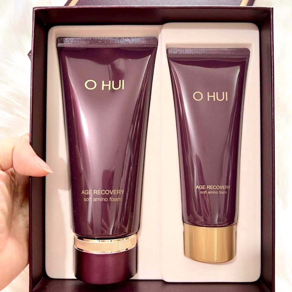 Set sữa rửa mặt Ohui Baby Collagen Age Recovery chống lão hóa mới nhất giảm nếp nhăn O Hui 280ml