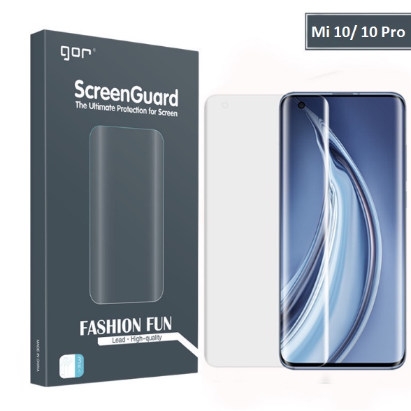Bộ 3 Miếng Dán Dẻo Gor Cho Xiaomi Mi 10/10S/10 Pro/ Mi 11/ 11Pro/ 11Ultra Full Màn Dán Dẻo 3D Trong Suốt Vuốt Mượt - Gor