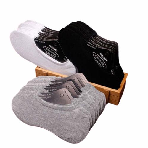 Tất cotton cổ thấp chống trượt màu trơn cho nam nữ