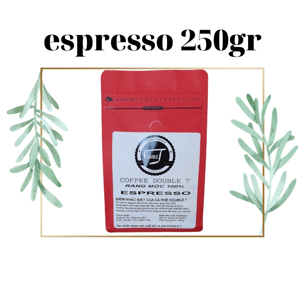 Cà Phê Nguyên Chất Pha Máy Double T, Cà Phê Hạt Rang Mộc- Double T Coffee | BigBuy360 - bigbuy360.vn