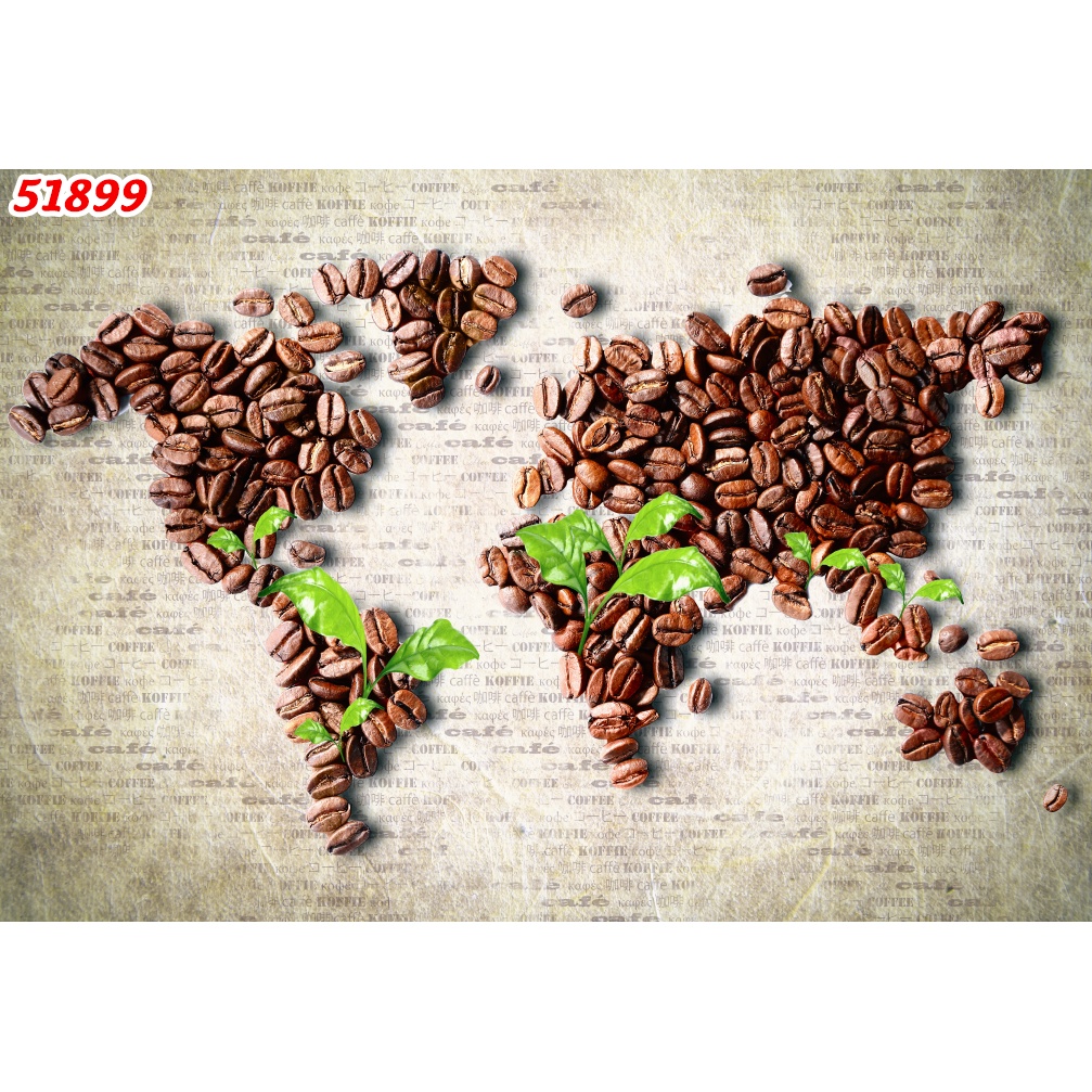 Tranh dán tường Hàn Quốc Trà chanh cao cấp hình cây hoa lá 3D hiện đại, nhiều mẫu