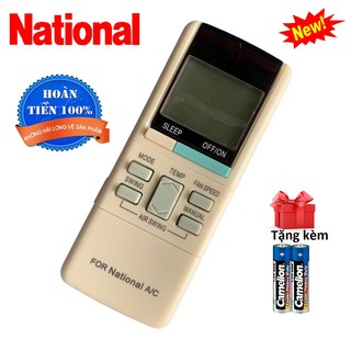 Điều khiển điều hoà National, remote máy lạnh National - Hàng tốt [ tặng kèm pin ]